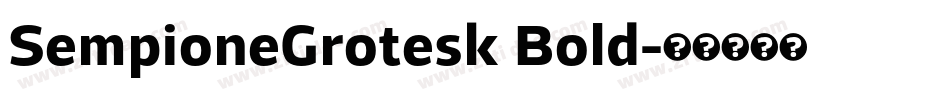 SempioneGrotesk Bold字体转换